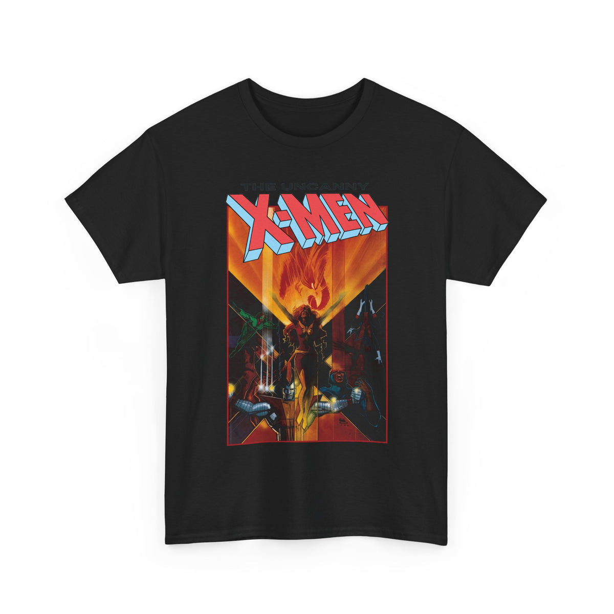 Uncanny X-Men T-Shirt - Bill Sienkiewicz Art - Phoenix, Cyclops, Colossus, Wolverine - Marvel Comics