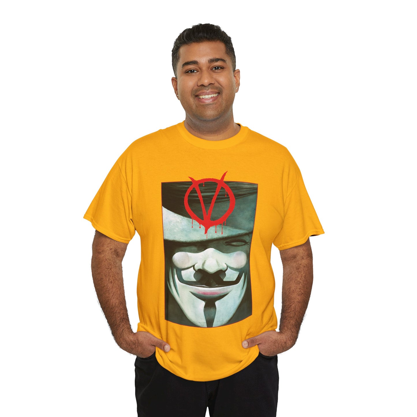 V For Vendetta T-Shirt - David Lloyd Art - Guy Fawkes Mask - DC Comics