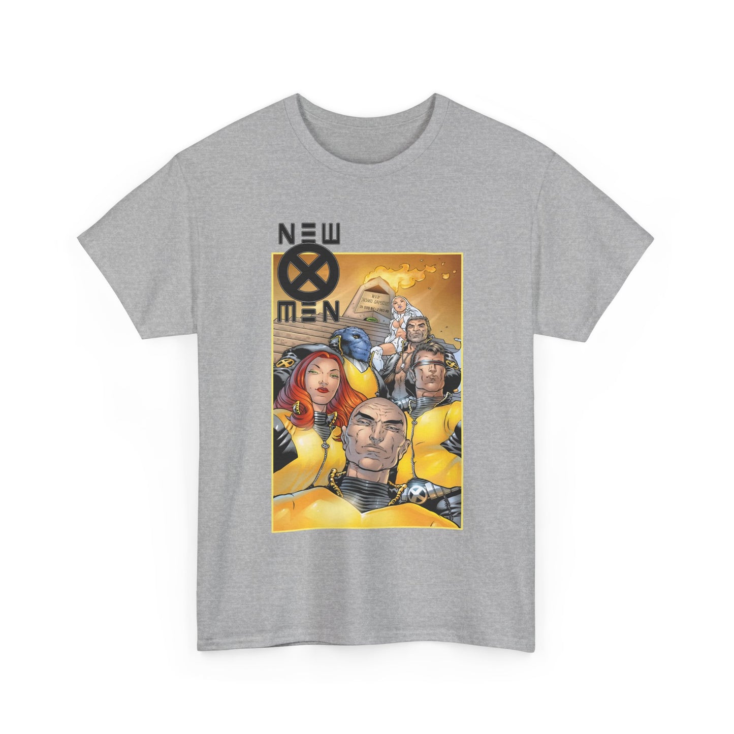 New X-Men T-Shirt - Frank Quitely Art - Cyclops, Jean Grey, Wolverine, Emma Frost, Beast, Professor X - Grant Morrison Run - Marvel Comics