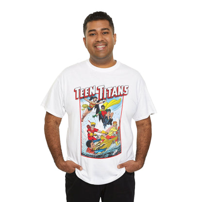 Teen Titans T-Shirt - John Byrne Art - Robin, Wonder Girl, Kid Flash, Speedy, Aqualad - DC Comics