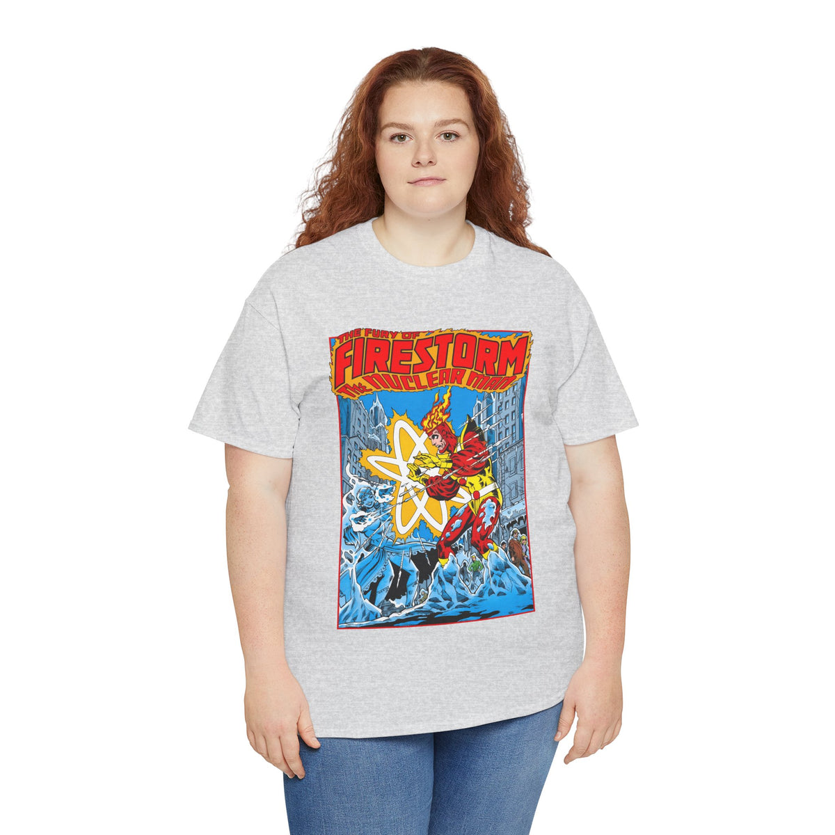 Fury of Firestorm T-Shirt - Pat Broderick Art - Vs Killer Frost - #3 Cover Art - DC Comics