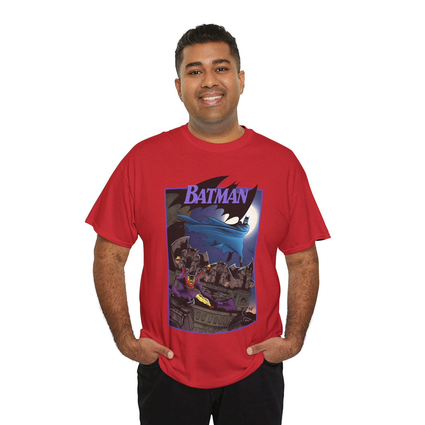 Batman T-Shirt - Norm Breyfogle Art - Etrigan, the Demon - Gotham City and Gargoyles - DC Comics