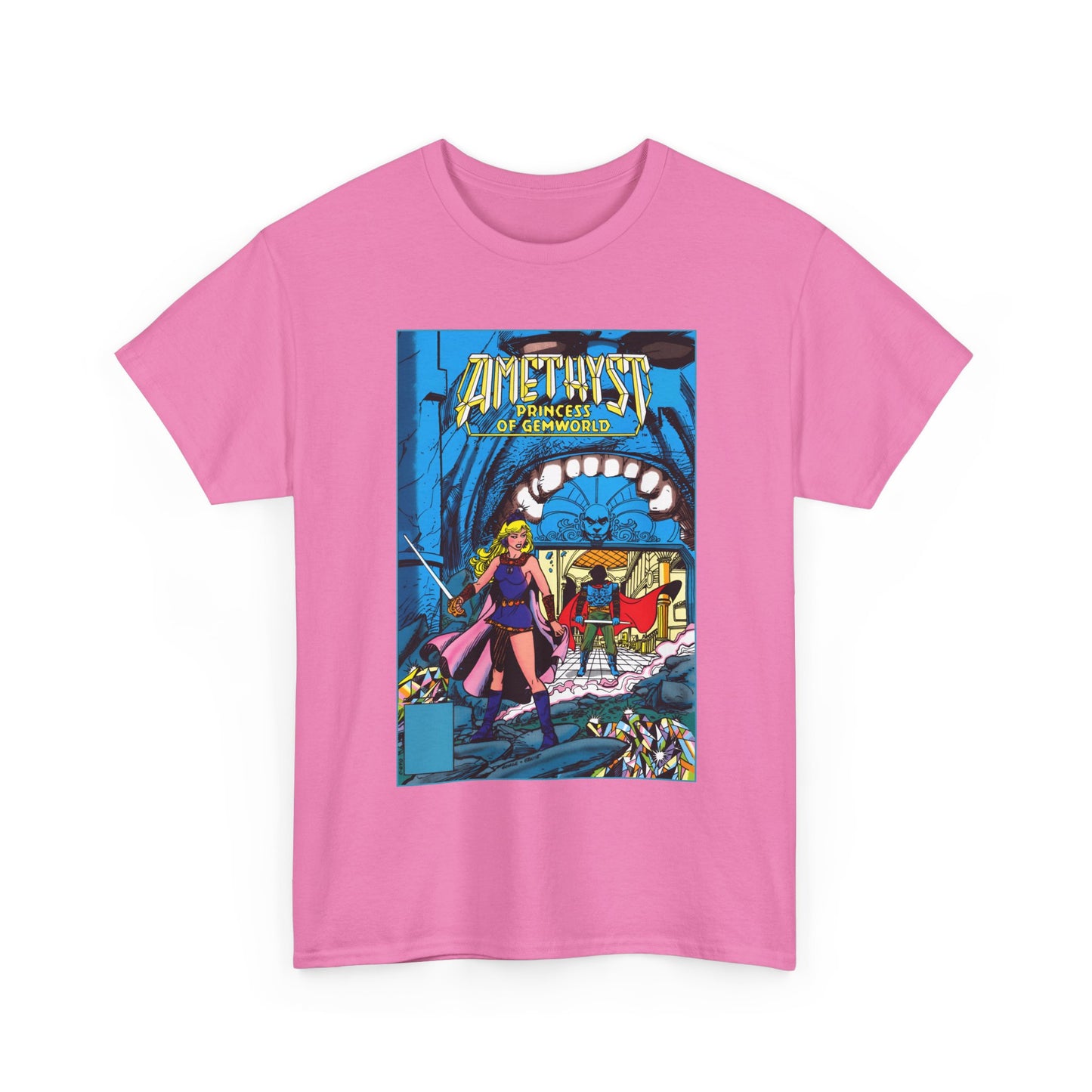 Amethyst, Princess of Gemworld T-Shirt - George Perez & Ernie Colon Art - The Last Battle Vs Dark Opal - DC Comics