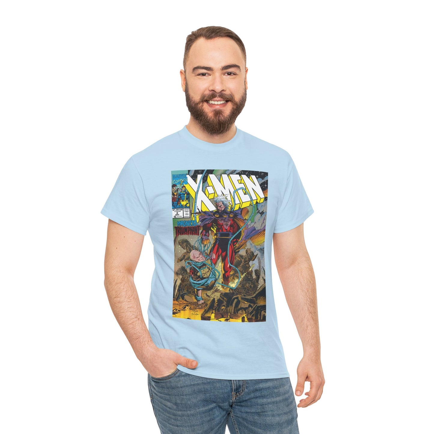X-Men T-Shirt - Jim Lee Art - Magento & Professor X - #2 Cover Art - Marvel Comics