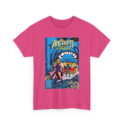 Amethyst, Princess of Gemworld T-Shirt - George Perez & Ernie Colon Art - The Last Battle Vs Dark Opal - DC Comics