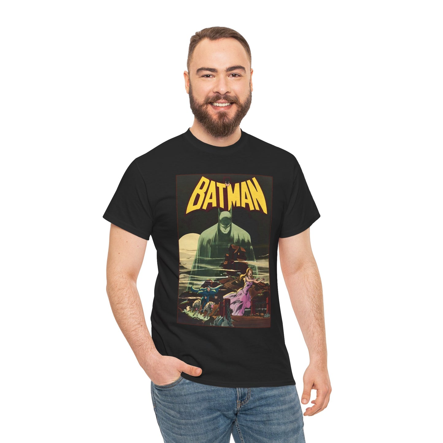Batman T-Shirt - Neal Adams Art - #227 Cover - The Demon of Gothos Mansion! - DC Comics