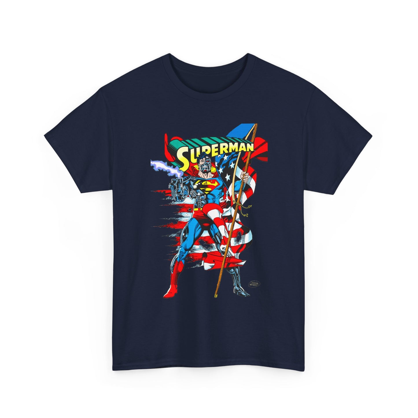 Cyborg Superman T-Shirt - Dan Jurgens Art - Reign of the Supermen Enemy - 1990s Storyline After the Death of Superman - DC Comics
