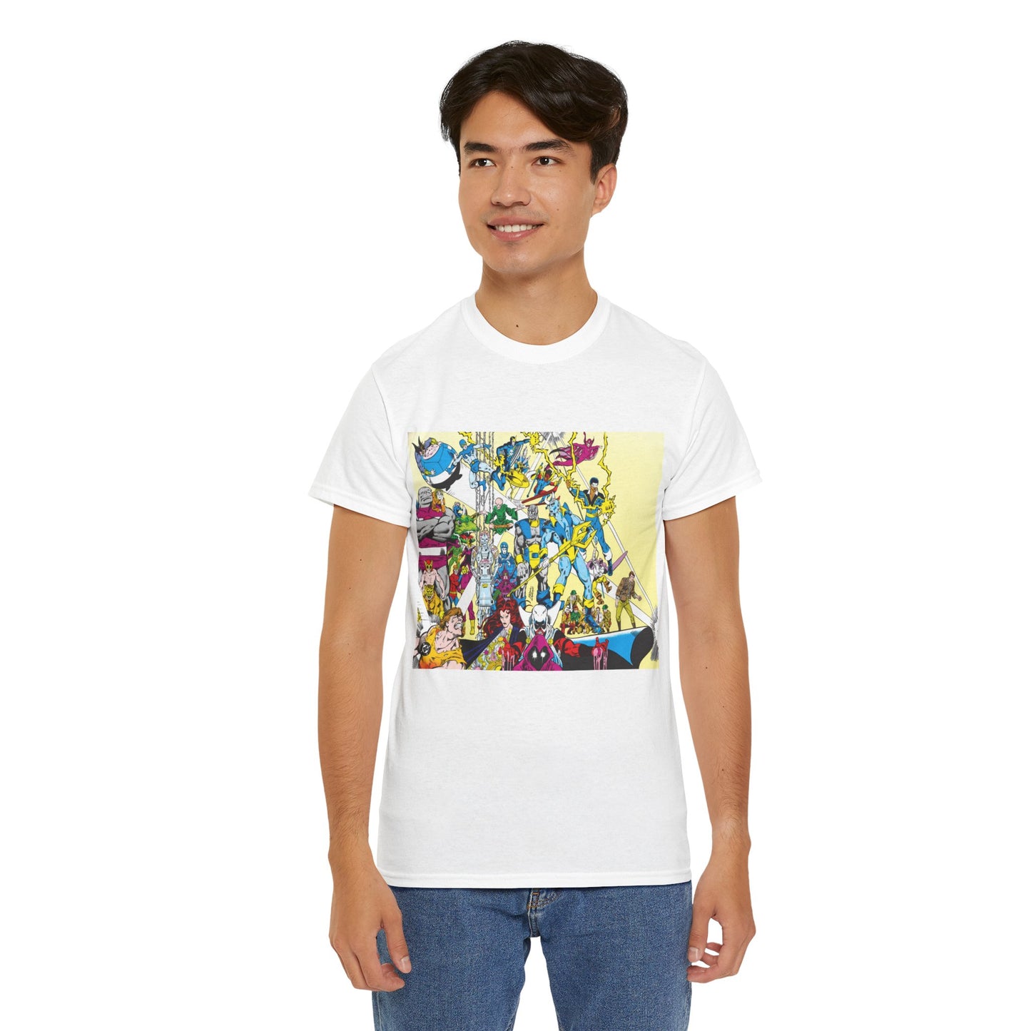 Who's Who in the DC Universe T-Shirt - George Perez Art - Black Lightning, Black Orchid - #3 Cover Art - DC Comics