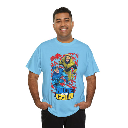 Booster Gold & Blue Beetle T-Shirt - DC Comics - Justice League International Members - Ted Kord