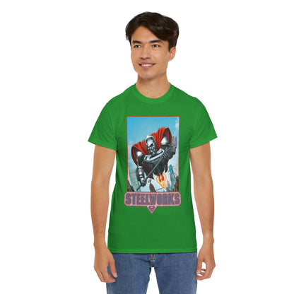 Steelworks T-Shirt - Jon Bogdanove Art - John Henry Irons - Superman Family - DC Comics