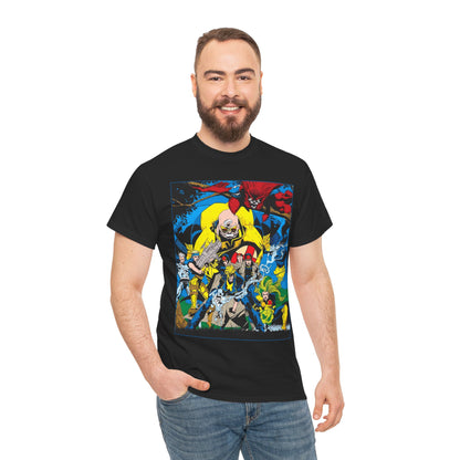 X-Factor T-Shirt - Joe Quesada Art - Havok, Polaris, Strong Guy, Jamie Madrox, Quicksilver - Mutant Team - Marvel Comics