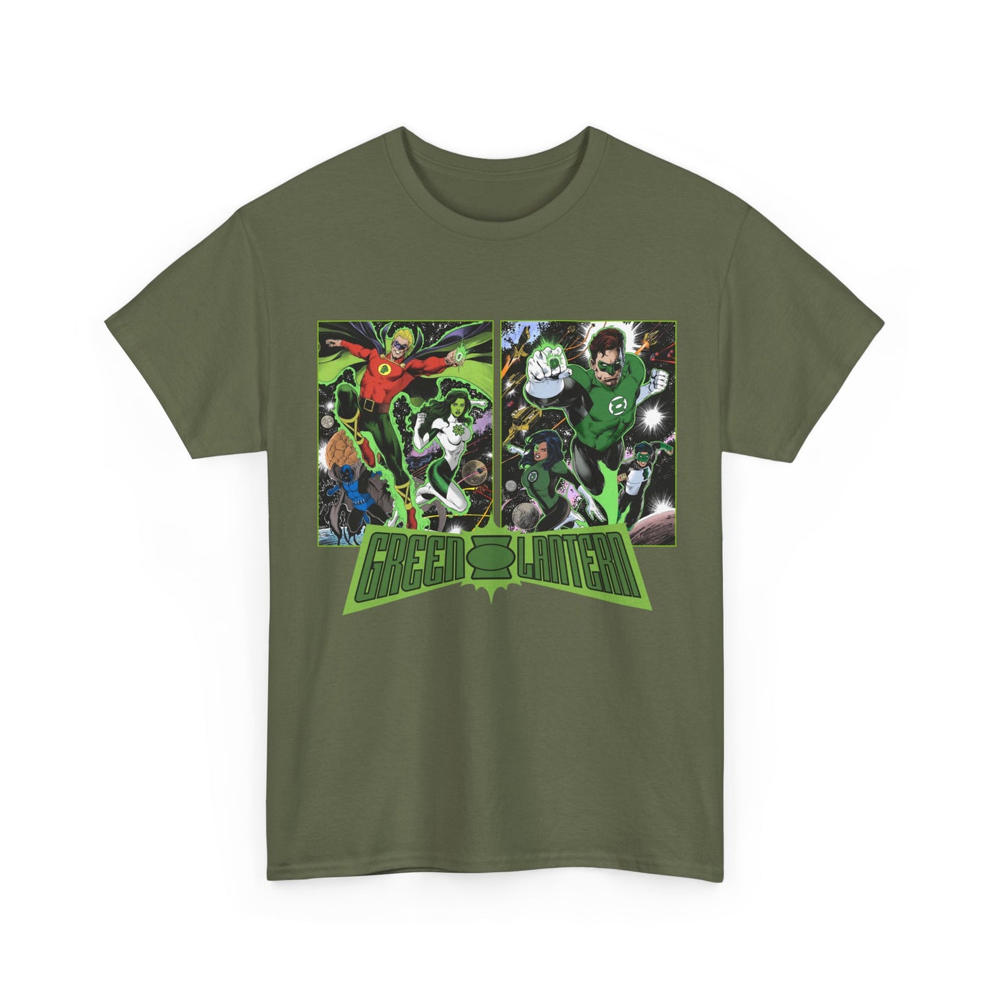 Green Lantern T-Shirt - Alan Scott, Jade, Obsidian, Hal Jordan, Jessica Cruz, Kyle Rayner - The Corps - DC Comics