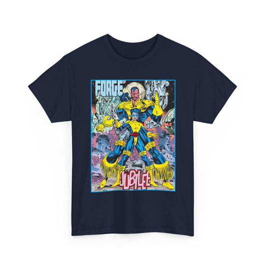 Forge & Jubille T-Shirt - Liam Sharp Art - X-Men Mutants - Marvel Comics
