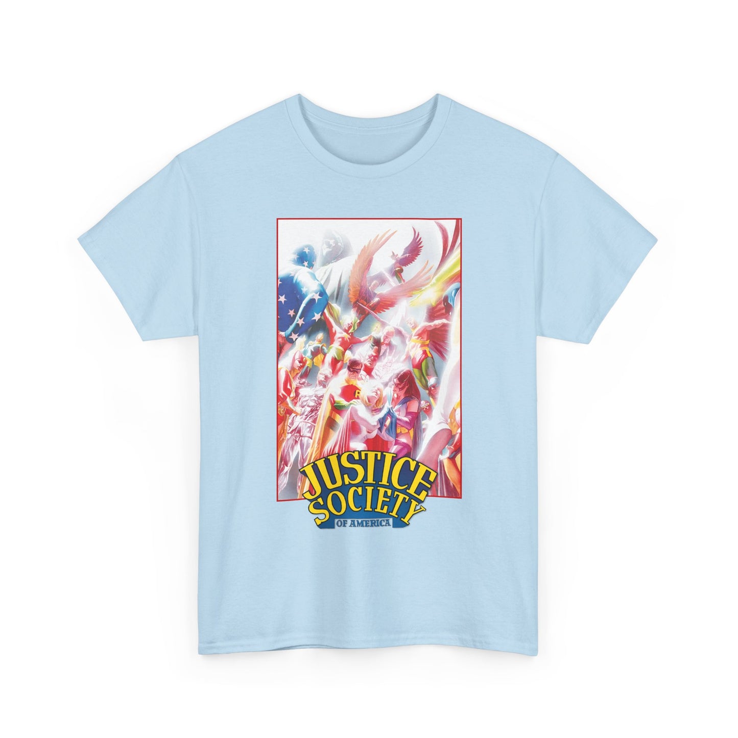 Justice Society of America T-Shirt - Alex Ross Art - JSA - Power Girl, Huntress, Robin, Starman, Hawkman - DC Comics