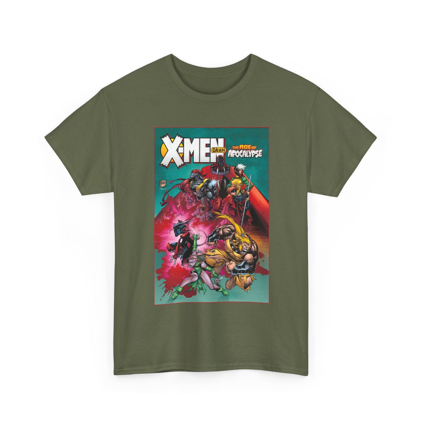 X-Men: Age of Apocalypse T-Shirt - Adam Kubert Art - Magneto, Rogue, Nightcrawler, Gambit, Blink, Sabretooth - Dawn - Marvel Comics
