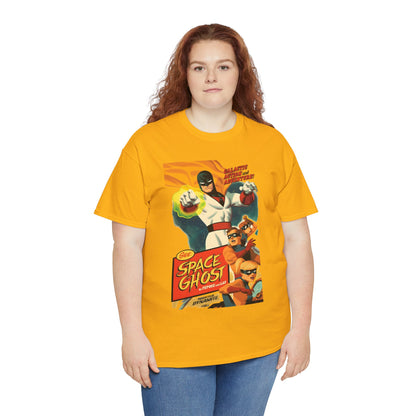 Space Ghost T-Shirt - Frank Cho Art - Jan, Jace & Blip - Movie Poster Style Artwork - Alex Toth Creation - Hanna-Barbera Cartoon