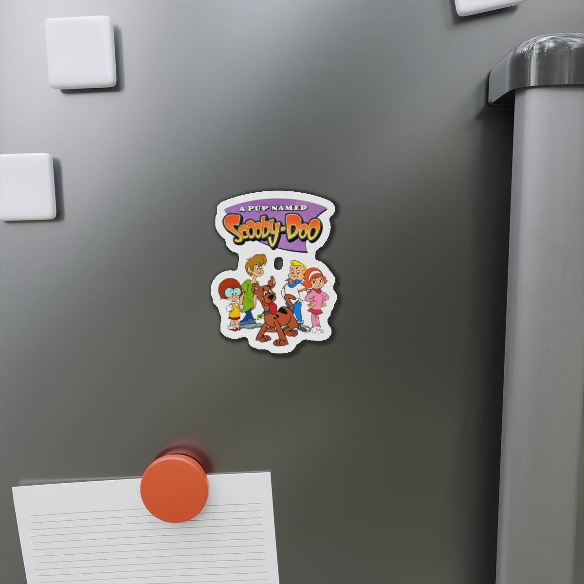 A Pup Named Scooby-Doo Die-Cut Magnet - Shaggy, Fred, Daphne, Velma - Mystery, Inc - Hanna-Barbera Cartoon - 3", 4", 5", 6"