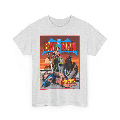 Batman T-Shirt - Neal Adams Art - R'as Al Ghul - Demon Lives Again - DC Comics - Dark Knight Detective