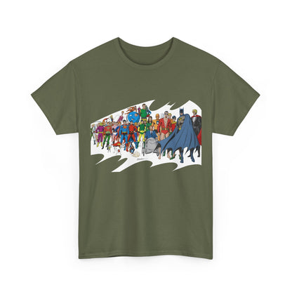 Batman T-Shirt - Neal Adams Art - Plastic Man, Sargon, Robin, Doom Patrol, Superboy, Legion of Super-Heroes - 100-Page Giant Cover Art - DC Comics