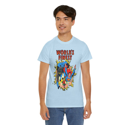 World's Finest T-Shirt - George Perez Art - Superman, Batman, Robin - DC Comics