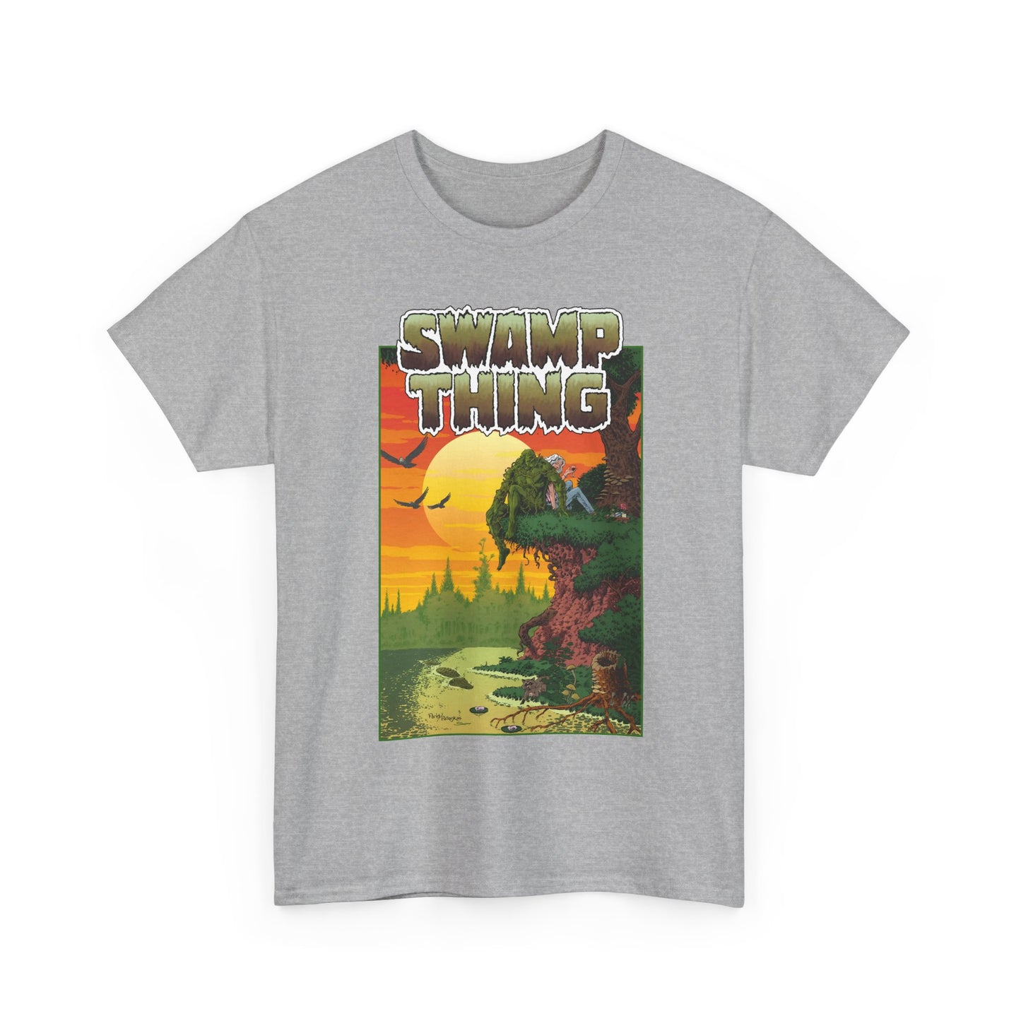 Swamp Thing T-Shirt - Paris Cullins & Pat Broderick Unreleased Cover Art - DC Comics Vertigo