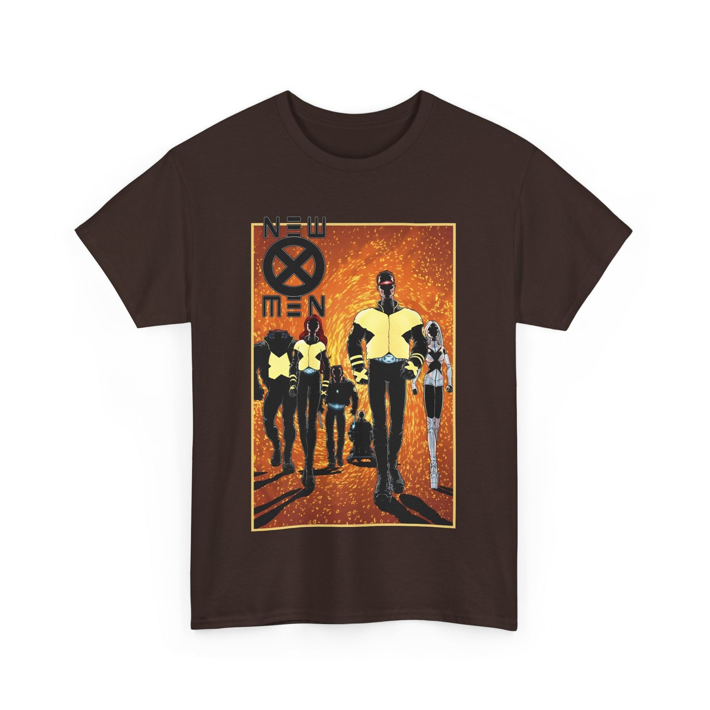 New X-Men T-Shirt - Frank Quitely Art - Wolverine, Cyclops, Jean Grey, Beast, Professor X - Marvel Comics - Grant Morrison Run