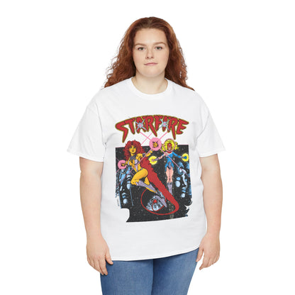 Starfire & Harbinger T-Shirt - George Perez Art - Teen Titans Spotlight #19 Cover - DC Comics