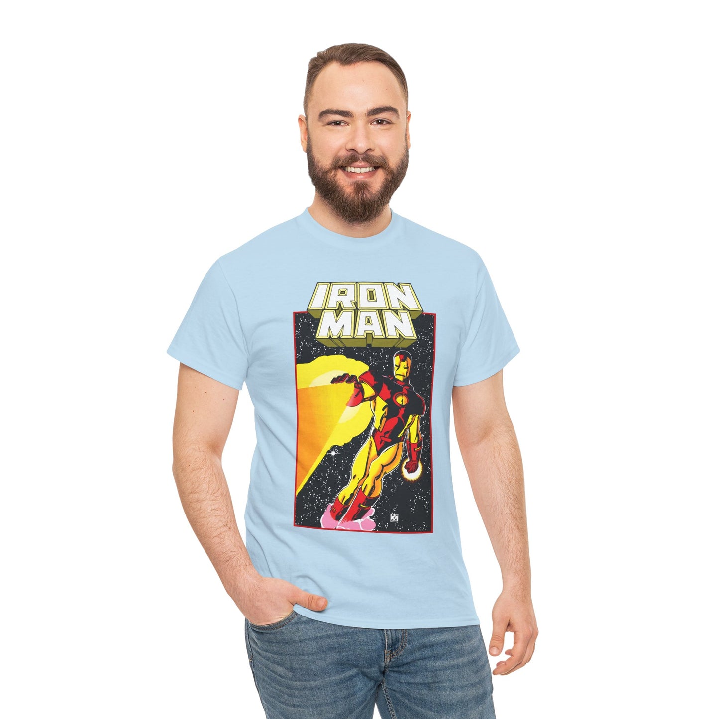 Iron Man T-Shirt - John Romita Jr Art - Cover to Issue #256 - Tony Stark in Space - Marvel Comics