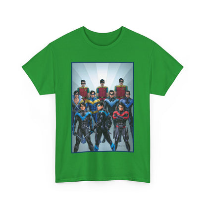 Nightwing Through the Ages T-Shirt - Nicola Scott Art - Dick Grayson, Robin the Boy Wonder - Batman Sidekick - New Teen Titans Leader - DC Comics