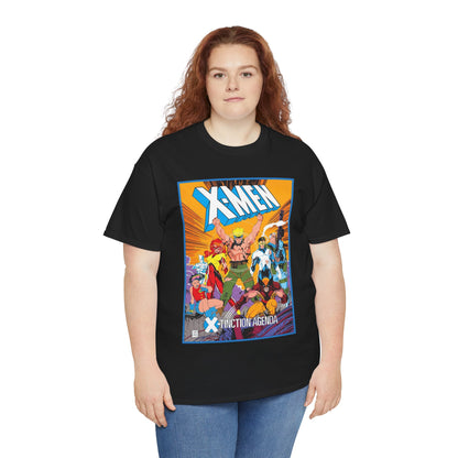 Uncanny X-Men T-Shirt - Jim Lee Art - Wolverine, Cyclops, Jean Grey, Cable, Iceman, Havok, Jubilee - X-Tinction Agenda - Marvel Comics