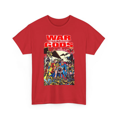 War of the Gods T-Shirt - George Perez Art - Wonder Woman Story - Superman, Captain Marvel, Hawkman, Firestorm, Dr Fate, Troia, Lobo, Batman - DC Comics