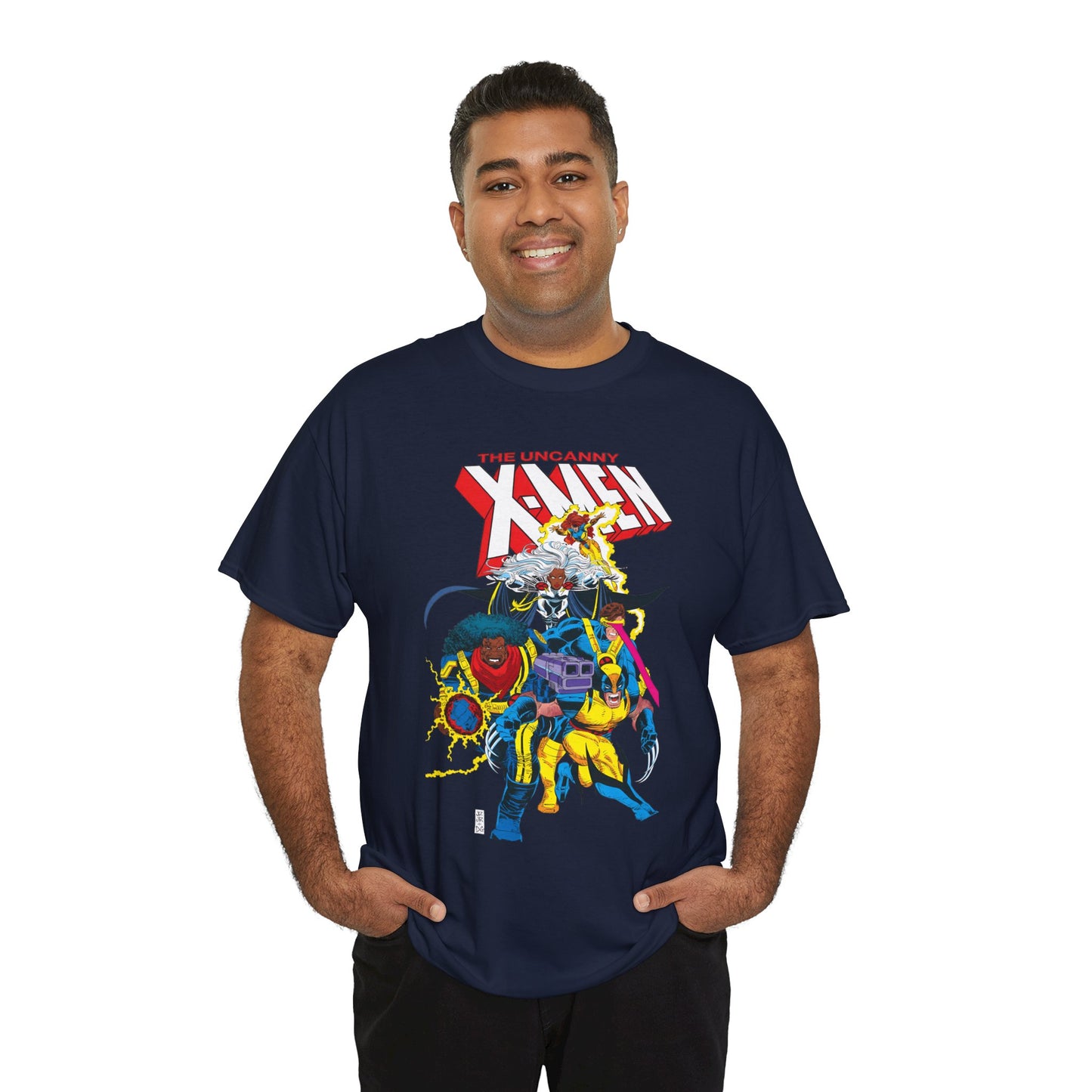 Uncanny X-Men T-Shirt - John Romita Jr Art - Cyclops, Storm, Bishop, Jean Grey, Wolverine - Marvel Comics