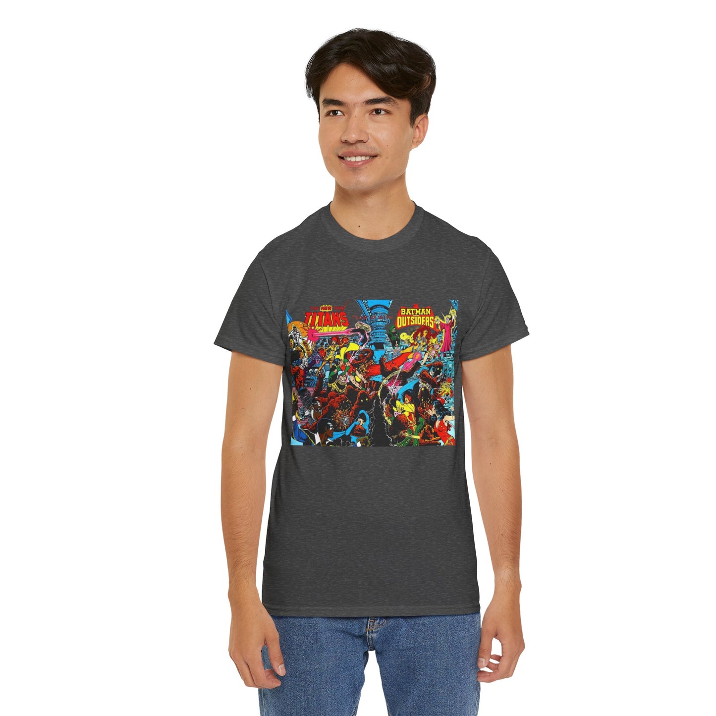 New Teen Titans & Batman and the Outsiders T-Shirt - George Perez & Jim Aparo Art - DC Comics
