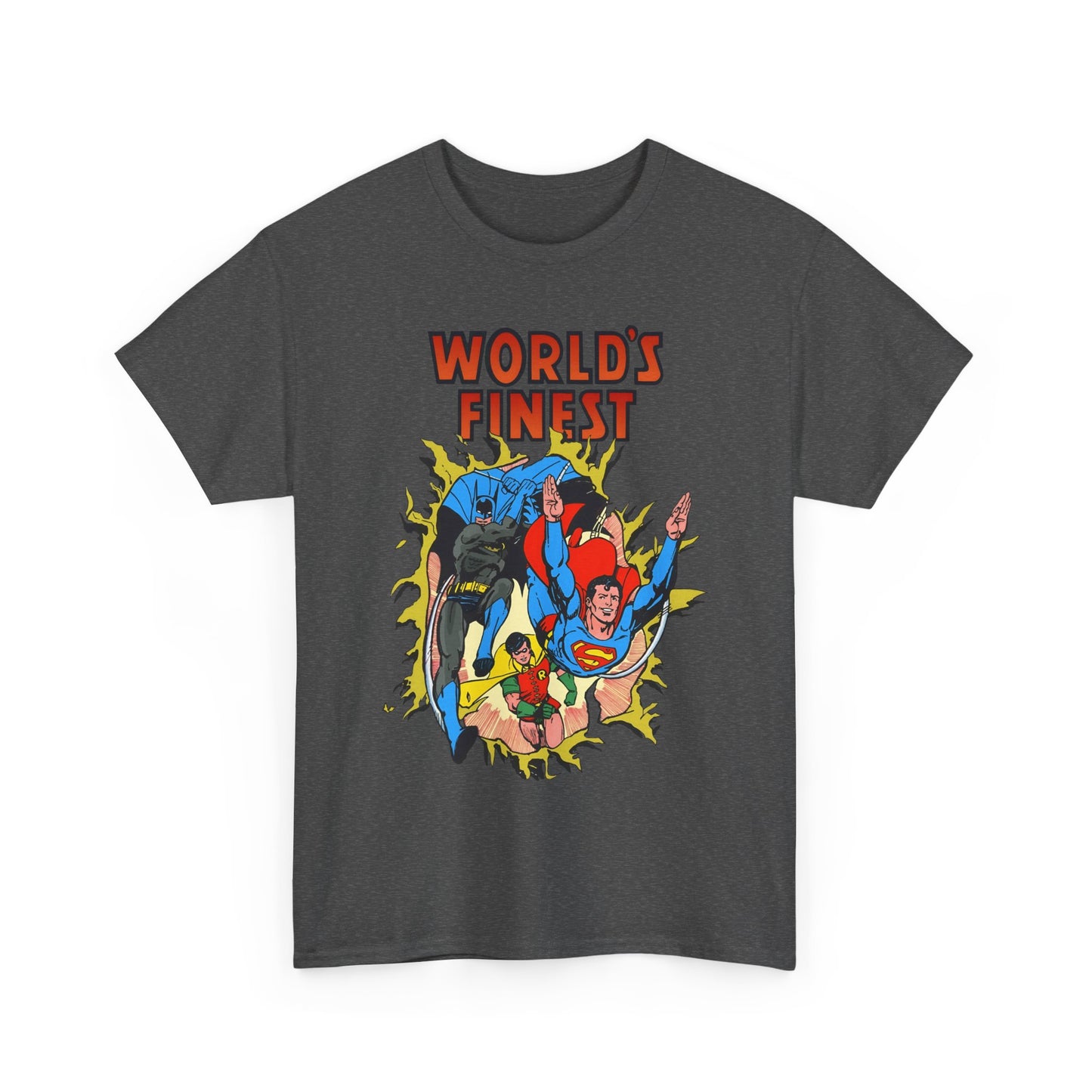 World's Finest T-Shirt - George Perez Art - Superman, Batman, Robin - DC Comics