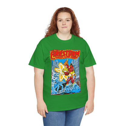 Fury of Firestorm T-Shirt - Pat Broderick Art - Vs Killer Frost - #3 Cover Art - DC Comics