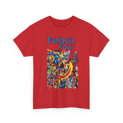 Fantastic Four T-Shirt - Classic John Byrne Art - Popular Marvel Comics Characters - Human Torch, The Thing, Invisible Woman, Reed Richards - 2025 MCU Movie
