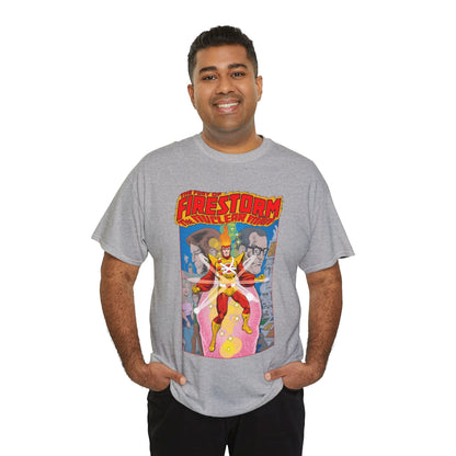 Fury of Firestorm T-Shirt - Pat Broderick Art - The Nuclear Man - Ronnie Raymond, Professor Martin Stein - DC Comics