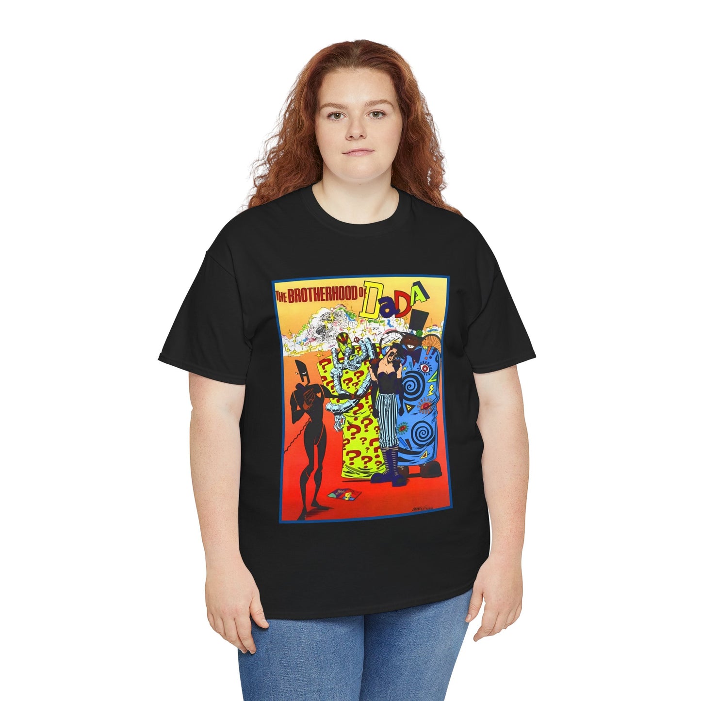 Brotherhood of Dada T-Shirt - Doom Patrol Foes - Mr Nobody, Quiz, Frenzy - DC Comics, Vertigo Comics - Grant Morrison Stories