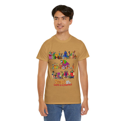 Scooby's All-Star Laff-A-Lympics T-Shirt - Hanna-Barbera Cartoon - Speed Buggy, Yogi Bear, Grape Ape, Scooby Dum, Shaggy, Wally Gator
