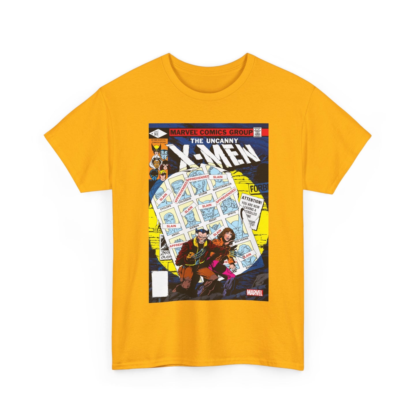 Uncanny X-Men #141 T-Shirt - John Byrne Art - Wolverine, Kitty Pryde - Days of Futures Past - Marvel Comics