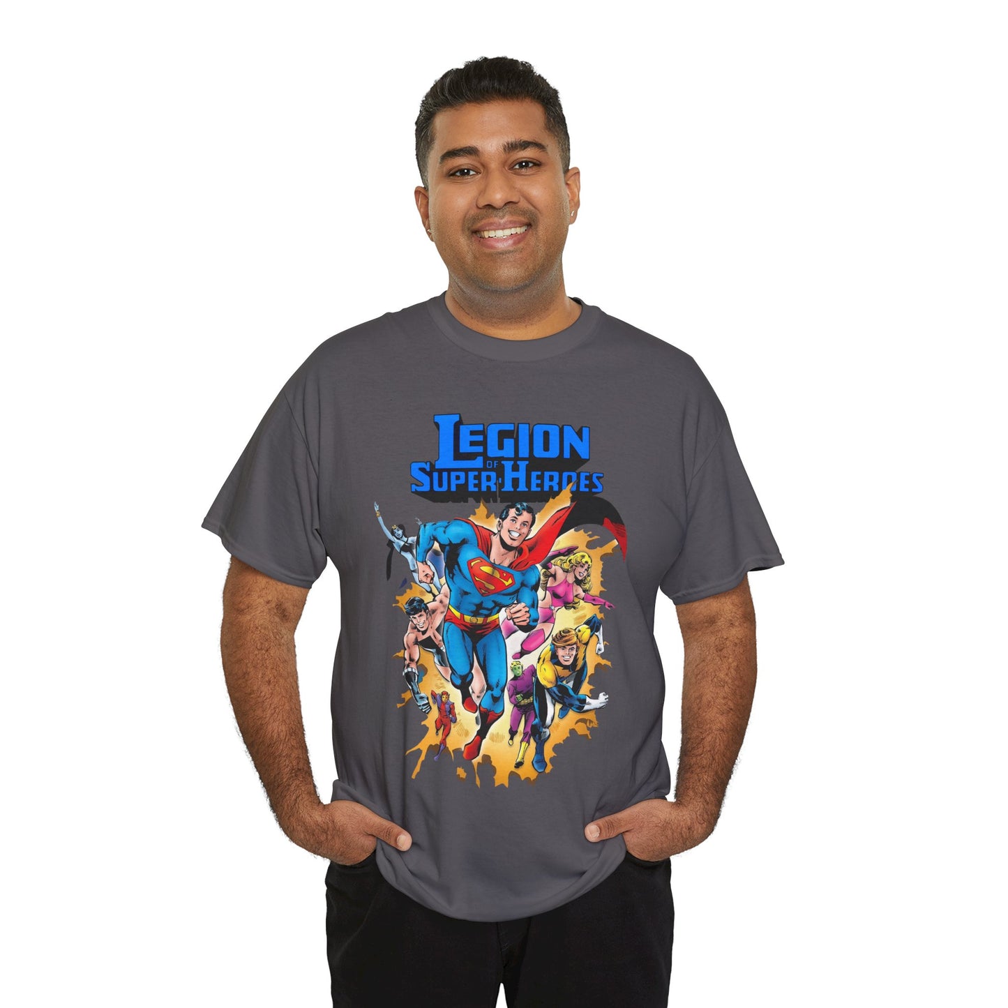 Superboy & Legion of Super-Heroes T-Shirt - Joe Staton Art - DC Comics