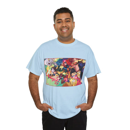 X-Men '97 T-Shirt - Russell Dauterman Art - Cyclops, Jean Grey, Rogue, Storm, Jubilee, Beast, Gambit, Bishop, Wolverine - Marvel Comics