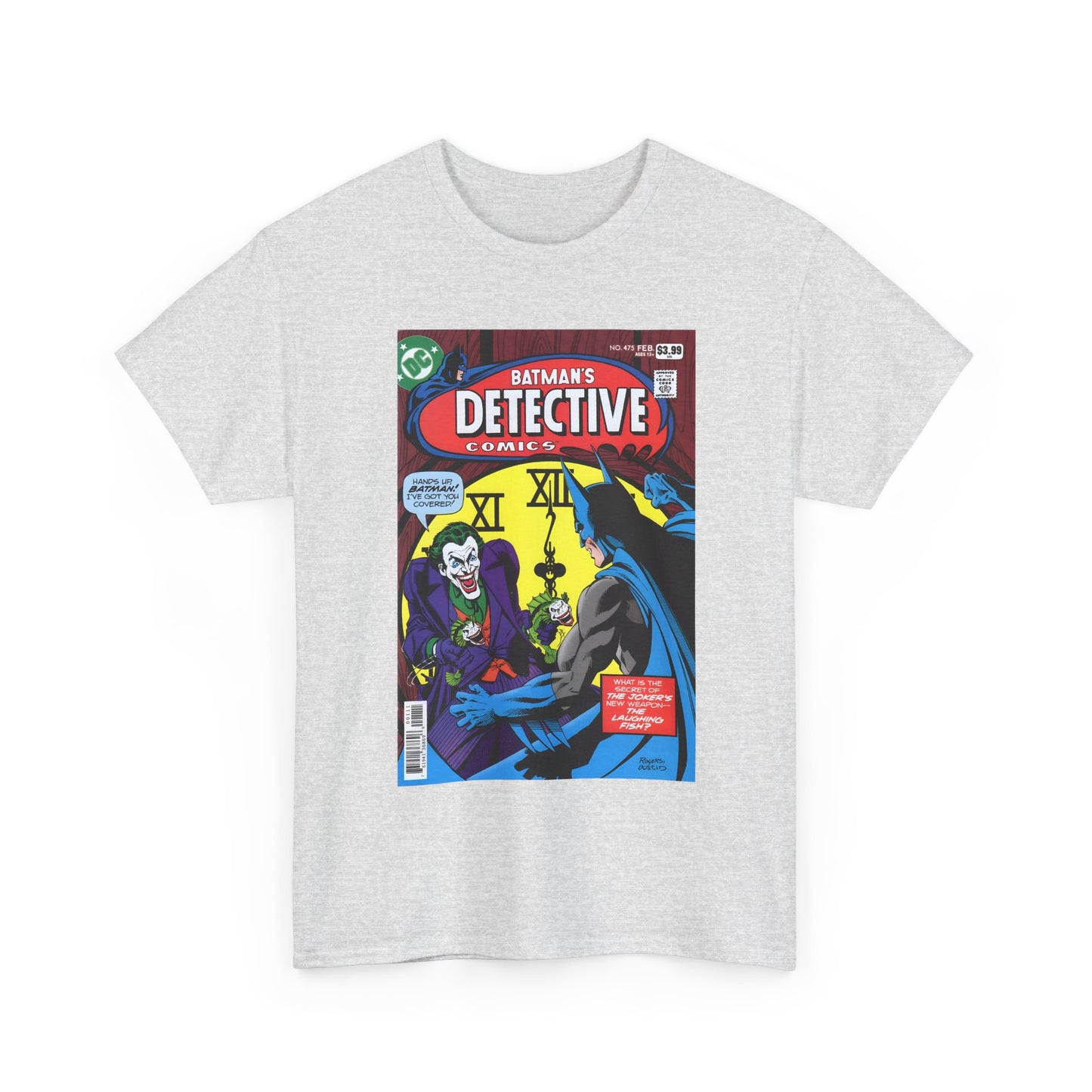 Detective Comics #475 T-Shirt - Marshall Rogers Art - Joker Appearance - The Laughing Fish - DC Comics