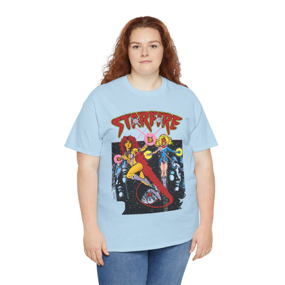 Starfire & Harbinger T-Shirt - George Perez Art - Teen Titans Spotlight #19 Cover - DC Comics