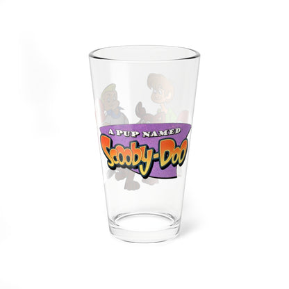 A Pup Named Scooby Doo Pint Glass, 16oz - Shaggy, Velma, Freddy, Daphne - Classic Hanna-Barbera Cartoon