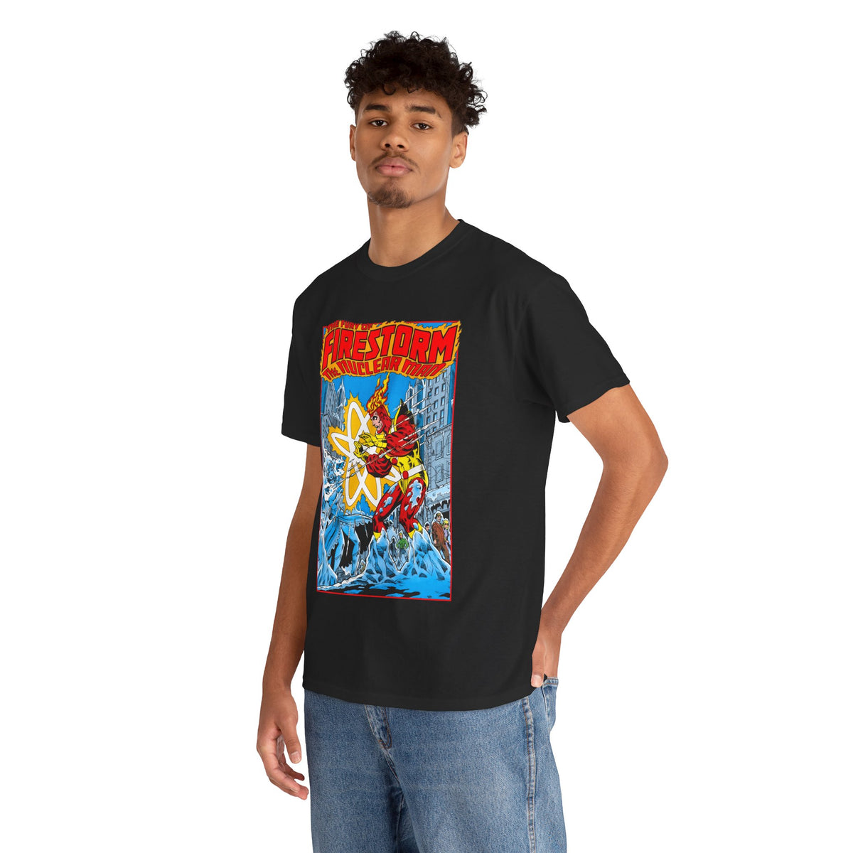 Fury of Firestorm T-Shirt - Pat Broderick Art - Vs Killer Frost - #3 Cover Art - DC Comics