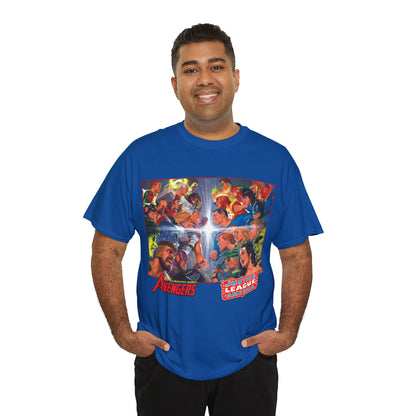 Avengers/Justice League of America T-Shirt - Alex Ross Art, George Perez Homage - DC Comics, Marvel Comics