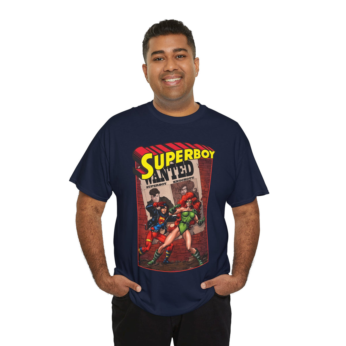 Superboy T-Shirt - Tom Grummett Art - Knockout - DC Comics