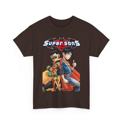 Super Sons T-Shirt - Jorge Jimenez Art - Superboy & Robin - Jon Kent & Damian Wayne - DC Comics - Sons of Superman & Batman