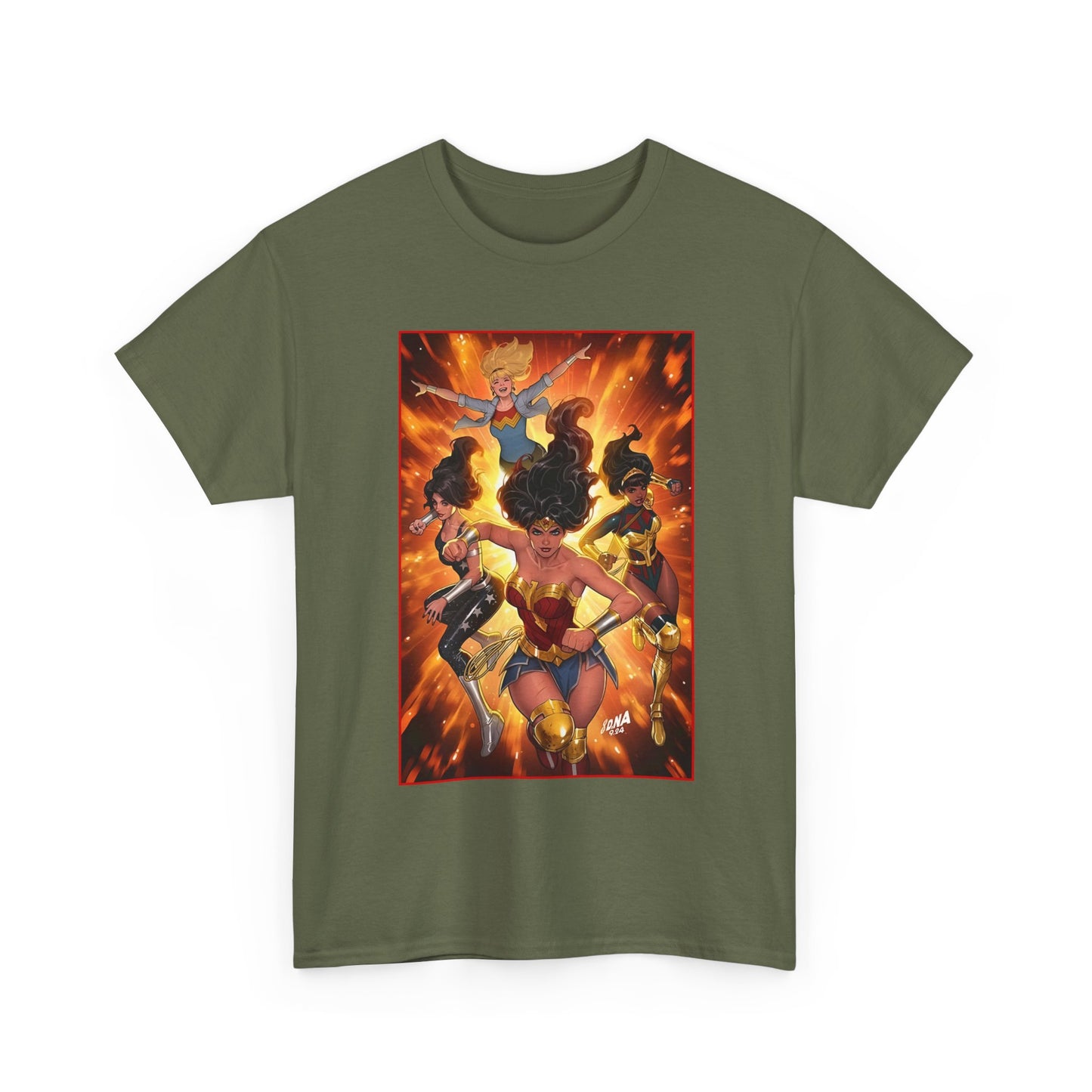 Wonder Woman & the Wonder Girls T-Shirt - David Nakayama Art - Donna Troy, Cassie Sandsmark, Yara Flor - #17 Variant Cover Art - DC Comics